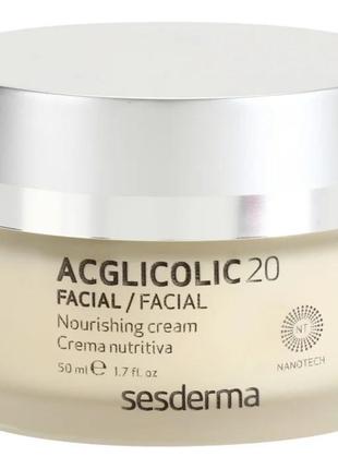 Sesderma acglicolic 20 facial поживний омолоджуючий крем для с...