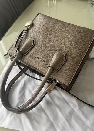 Сумка bag оригинал michael kors medium taupe зернистая кожа5 фото