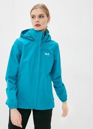 Куртка жіноча куртка на мембрані бірюзова jack wolfskin