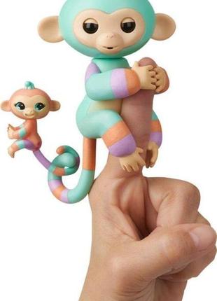 Мавпа з малюком fingerlings baby monkey danny gianna. ориг...