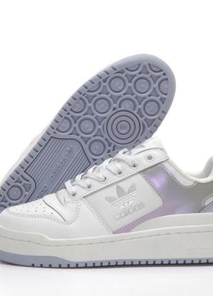 Кроссовки adidas forum white/violet10 фото