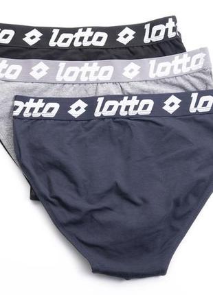 Lotto плавки чоловічі чорні, сірі, сині - набір 3 шт.3 фото
