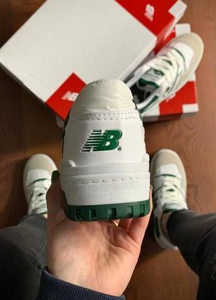 Кроссовки new balance 550 white &amp; green3 фото