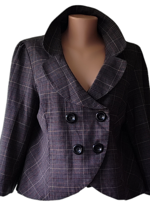 Amisu, піджак-болеро, жакет у карту