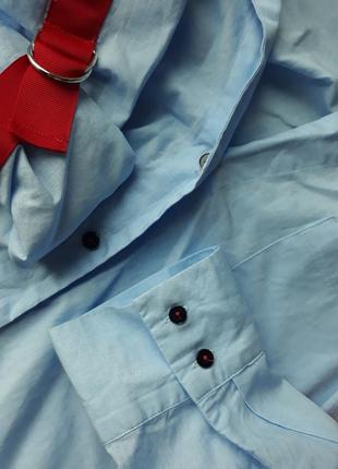 Рубашка  с контрасной лентой от zara 9