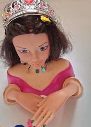 Кукла манекен голова с руками для причесок с аксессуарами