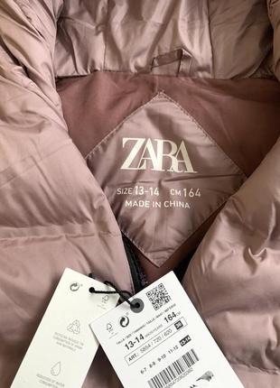 Безрукавка zara на девочку 13/14 лет, жилет zara. безрукавка zara для дівчинки 13/14 років. довга безрукавка з капюшоном.9 фото