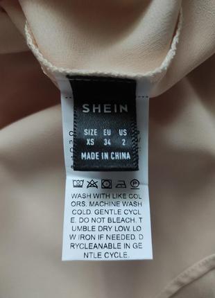Shein сатиновое платье с драпировкой xs5 фото