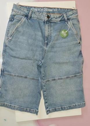 C&amp;a крутые стильные шорты, плотный но мягкий джинс,1 фото