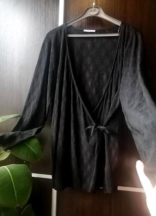 Шикарная, мягенькая, новая, чёрная блуза блузка. tu4 фото