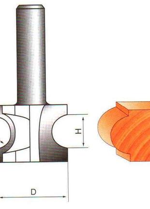 Фреза глобус 1014 d40 кромочная полустержневая