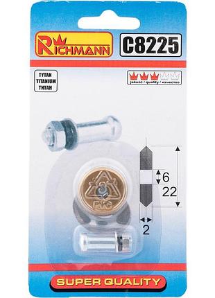 Титановий ролик для плиткоріза 22x6x2 richmann c8225