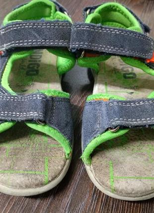 Кожаные сандалии indigo 29 размер 18 см стелька3 фото