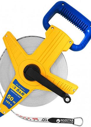Рулетка s&r; fiberglass tape 50 м x 13 мм (422950013)