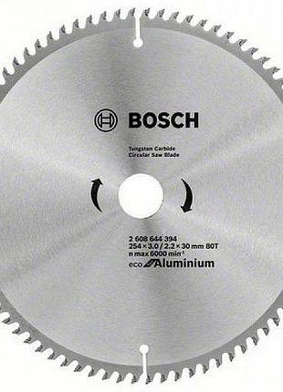 Пиляльний диск bosch eco alu / multi 254x30-80t 2608644394