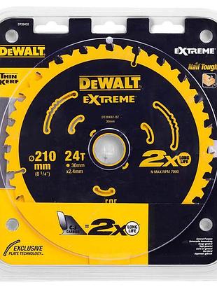 Диск пильний extreme dewalt dt20432 210*30*24z