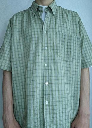 Рубашка dickies в клетку короткий рукав светло зеленая размер l2 фото