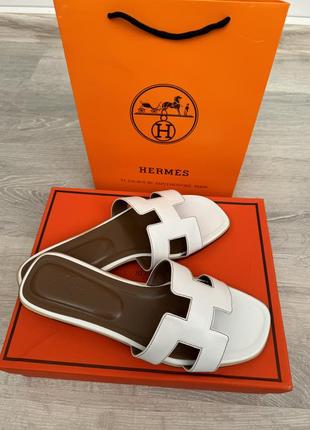 Шлепанцы в стиле hermes1 фото