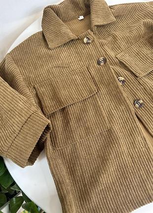 Сорочка дитяча вельветова на хлопчика дівчинку оверсайз