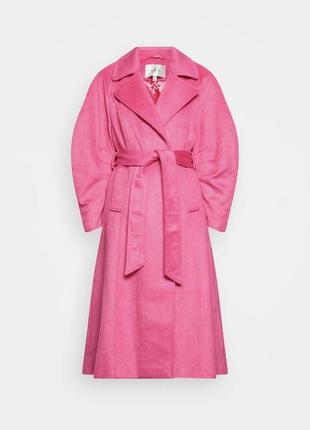Рожеве пальто з великими рукавами хвт продаж1 фото