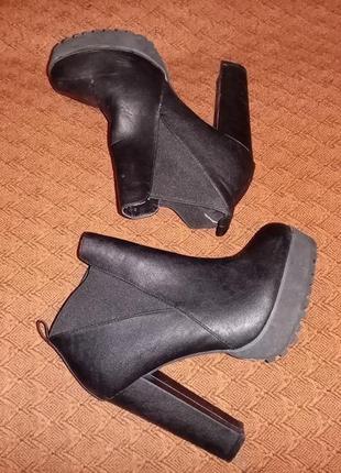 Шикарные кожанные ботинки британской фирмы nly shoes (великобритания)1 фото