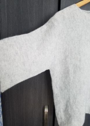 Світло сірий светр з вовни мериносса2 фото