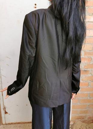 Вовняний піджак paulo boselli зі стразами чоловічий шерсть сатиновий7 фото