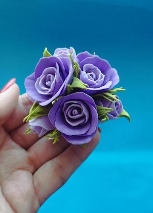 Міні заколки бузкові