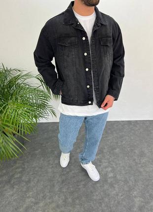 Чоловіча джинсова куртка якість висока приємна до тіла, весняна джинсівка для чоловіків1 фото