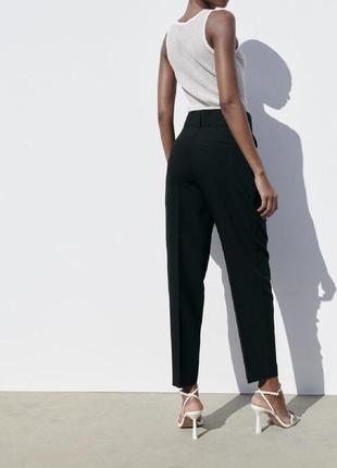 Черные классические  демисезонные брюки zara.2 фото