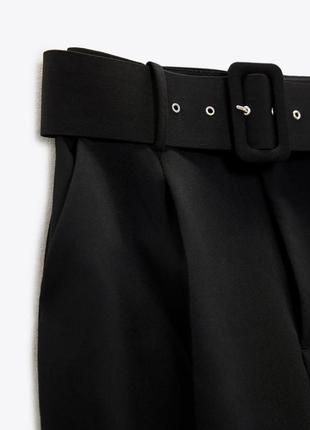 Черные классические  демисезонные брюки zara.4 фото