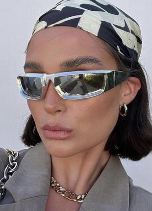 Спортивні сонцезахисні окуляри жіночі honey fashion accessories сірі (7058)1 фото