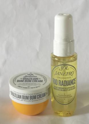 Sol de janeiro brazilian bum bum cream крем для тіла та rio radiance парфумований спрей для тіла2 фото