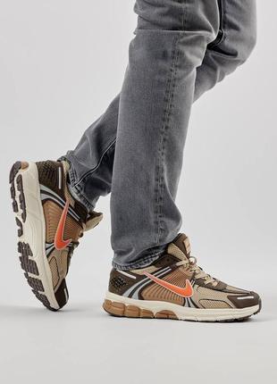 Мужские кроссовки nike vomero 5 new brown orange9 фото