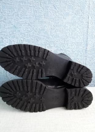 Женские кожаные демисезонные ботинки dune london.10 фото