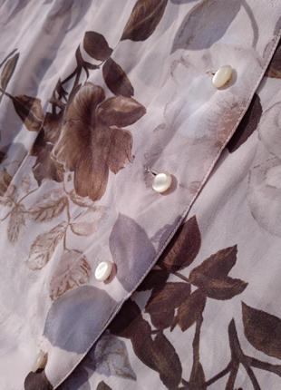 Блузка шелк с поясом р.383 фото
