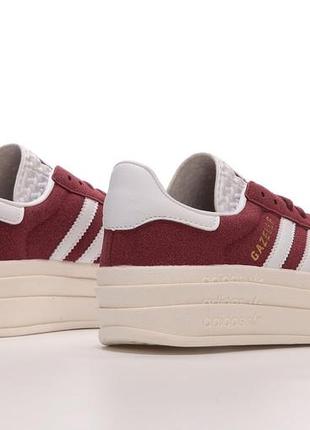 Женские кроссовки adidas gazelle bold адидас газели на платформе2 фото