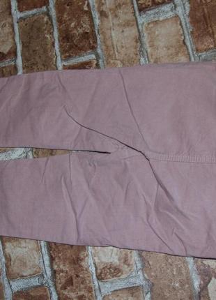 Стильные пудровые штаны девочке 1 год 12 - 18 мес велюр2 фото