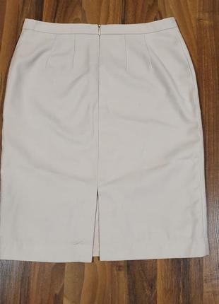 Базовая качественная беж прямая юбка/юбка карандаш. костюмная классическая юбка s-m9 фото