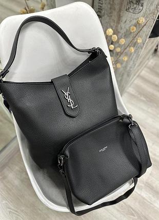 Сумка кожаная в стиле ysl