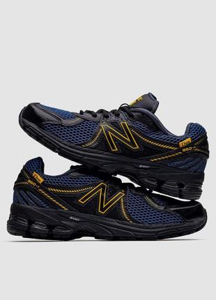 New balance x dime 860 v2 (blue / black / yellow) для чоловіків якість висока приємні в носінні зручні повсякденні