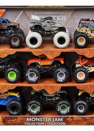 Набір машинок monster jam trucks зовнішній джип 1: 64 spin mas...