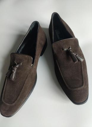 Туфли лоферы asos р. 42 ( 8 uk ) коричневые3 фото