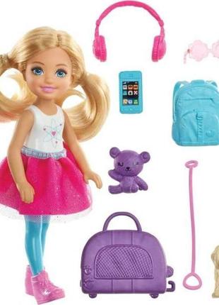 Barbie барбі челсі мандрівникка fwv20 travel chelsea doll