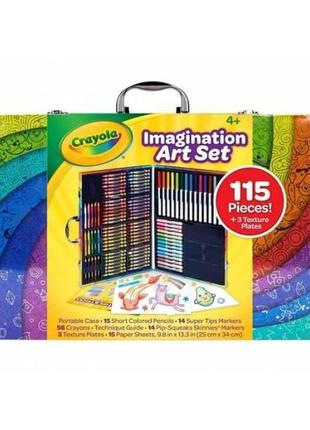 Crayola набір для творчості у валізі 115 предметів кейс imagin...