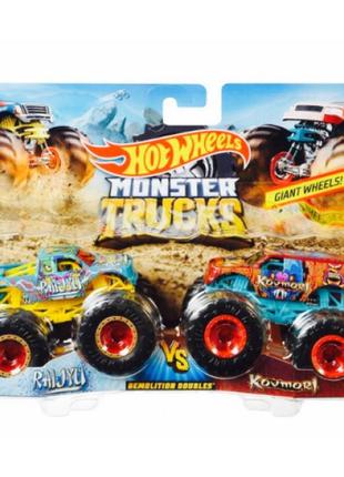 Hot wheels monster trucks набор внедорожников 1:64 scale gjf66...5 фото