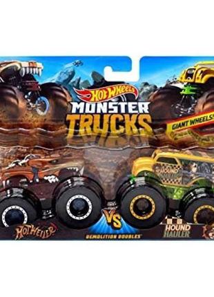 Hot wheels monster jam набір позашляховиків джипів demolition ...2 фото