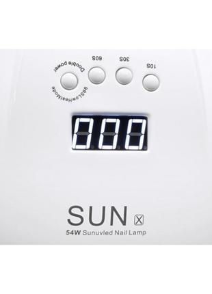 Led uv led-льод уф лампа sun x 54вт для нарощування нігтів, ге...7 фото