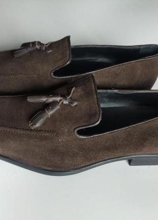 Туфли лоферы asos р. 42 ( 8 uk ) коричневые4 фото