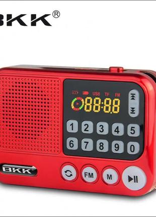 Радіоприймач з fm usb microsd bkk s99 радіо на акумуляторі 186...